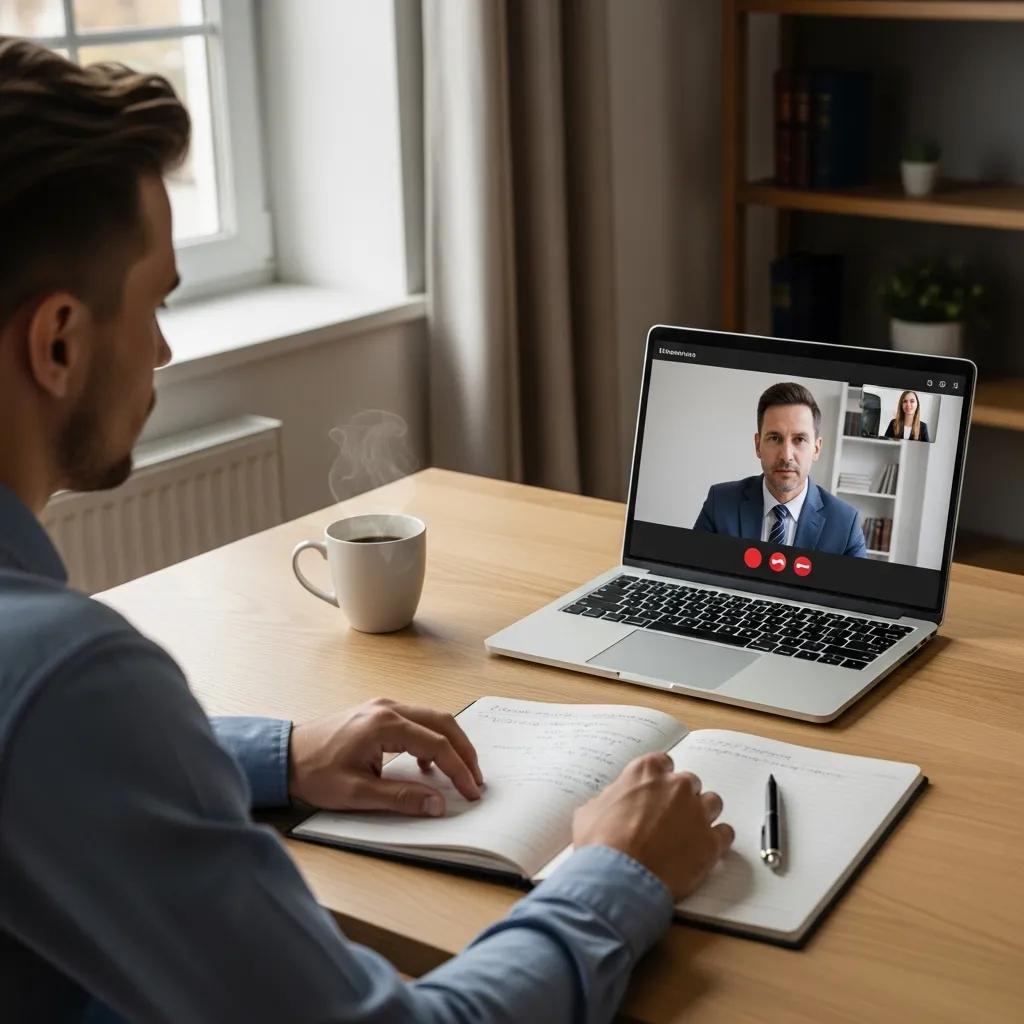 Gendlin, Liverman & Rymer | Sign Legal Documents Online for Injury Claims Client engaged in a video call with a lawyer for online case evaluation