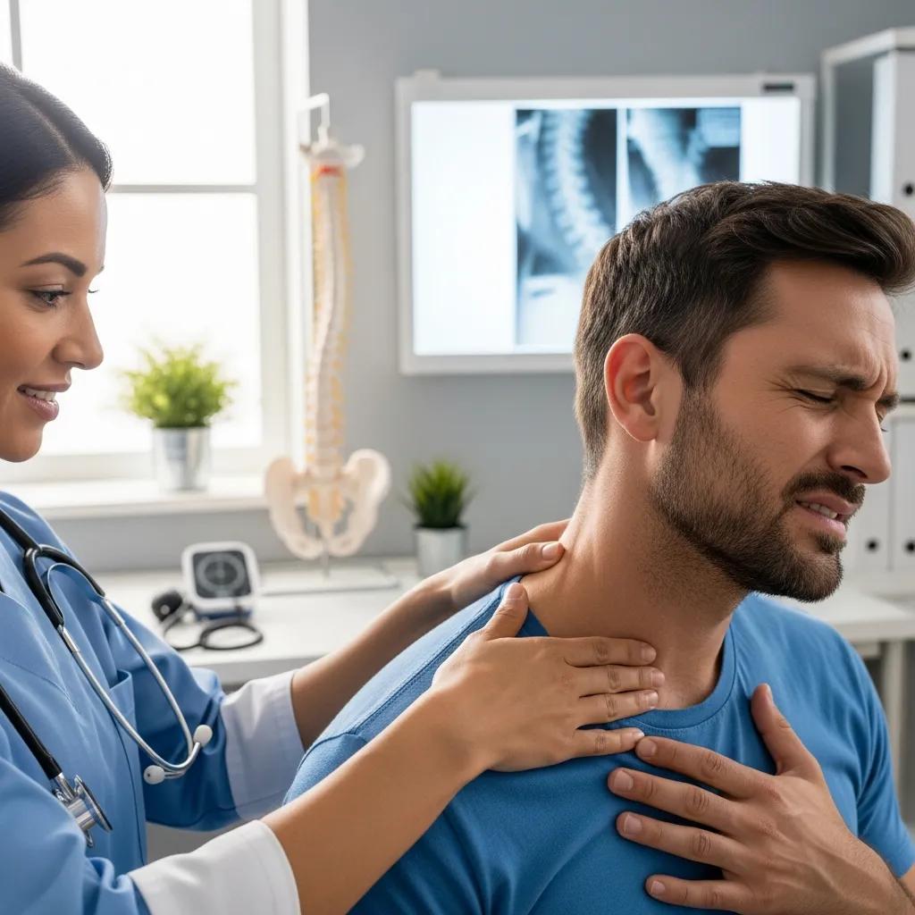 Gendlin, Liverman & Rymer | Brookfield Car Accident Lawyer: Experienced Injury Claims Medical professional examining a patient for whiplash and soft tissue injuries